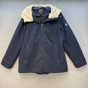 1 Madison Expedition Women's XL Full Zip Sweatshirt Shacket Navy Fleece EUC